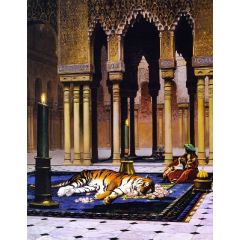 The Pasha’s Sorrow, also known as Dead Tiger Painting Reproduction