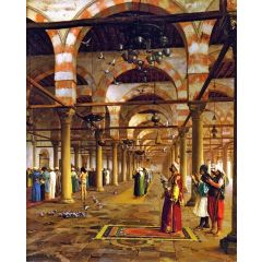 Prayer in the Mosque Painting Reproduction