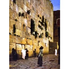 Solomon’s Wall, Jerusalem, also known as The Wailing Wall Painting Reproduction