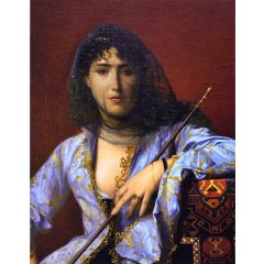 Veiled Circassian Woman Painting Reproduction