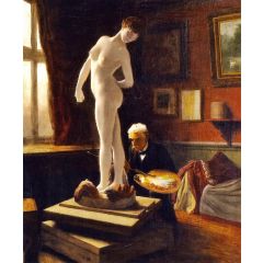 Self-Portrait Painting The Ball Player Painting Reproduction