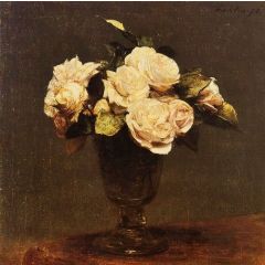 White Roses Painting Reproduction