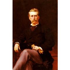 Portrait of John William Mackay Painting Reproduction