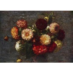 Chrysanthemums Painting Reproduction