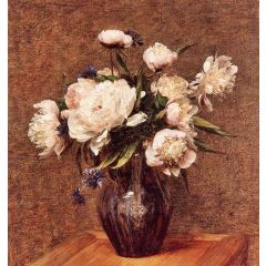 Bouquet of Peonies Painting Reproduction