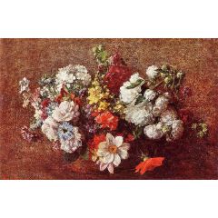 Bouquet of Flowers Painting Reproduction