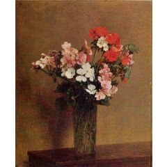 Geraniums Painting Reproduction