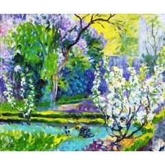 Garden in Spring Painting Reproduction