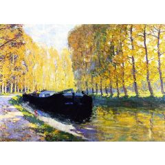 Canal du Loing Painting Reproduction