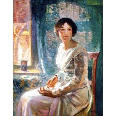 Portrait of Mrs. K Painting Reproduction