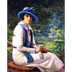 Portrait of Mrs. Herbert Spencer (née Madeline Strauss) Painting Reproduction