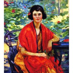 Portrait of Edee-Lou Frazee Painting Reproduction