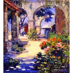 Mission Flowers Painting Reproduction