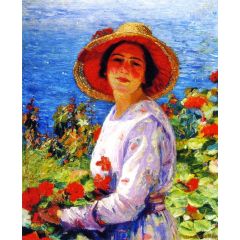 Portrait of the Artist’s Wife Painting Reproduction