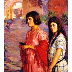 Going to Church, Sunday Morning, Capistrano Painting Reproduction