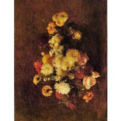 Bouquet of Flowers Painting Reproduction