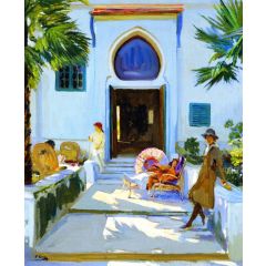 My Studio Door, Tangier Painting Reproduction