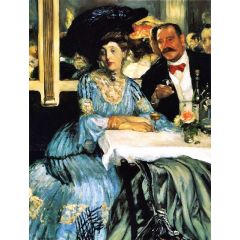 Chez Mouquin Painting Reproduction