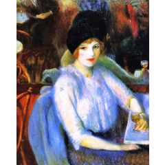 Café Lafayette, also known as Kay Laurel Painting Reproduction