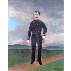 Portrait of Frumence Biche in Uniform Painting Reproduction