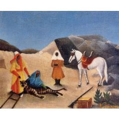 The Tiger Hunt Painting Reproduction