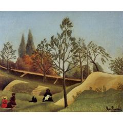 View of the Fortifications Painting Reproduction