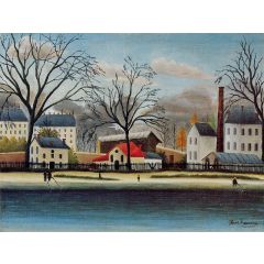 Suburban Scene Painting Reproduction