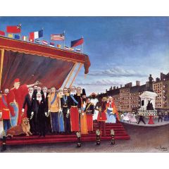 The Representatives of Foreign Powers Coming to Greet the Republic as a Sign of Peace Painting Reproduction