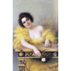 Portrait of a Young Woman Painting Reproduction