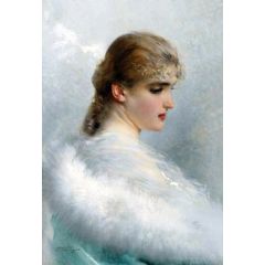 Portrait of a Young Beauty Painting Reproduction