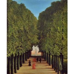 The Avenue in the Park at Saint-Cloud Painting Reproduction