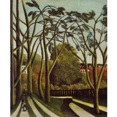 Landscape on the Banks of the Bievre at Bicetre, Spring Painting Reproduction