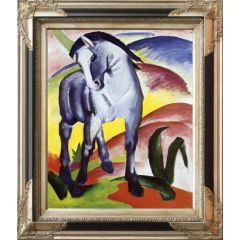 Blue Horse I (1911) by Franz Marc, Framed Painting Reproduction