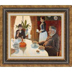 Breakfast, The Dining Room by Paul Signac, Framed Painting Reproduction