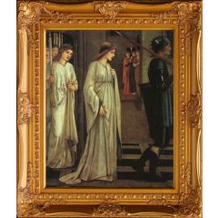 The Princess Sabra Led to the Dragon by Sir Edward Burne-Jones, Framed Painting Reproduction