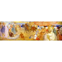 Afternoon at the Beach, from Hotel Shelburne murals Painting Reproduction