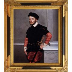 Don Gabriel de la Cueva, Count of Albuquerque by Giovanni Battista Moroni, Framed Painting Reproduction