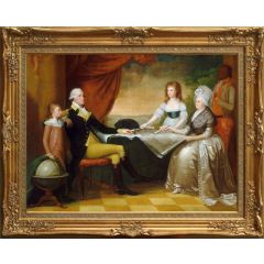 The Washington Family by Edward Savage, Framed Painting Reproduction