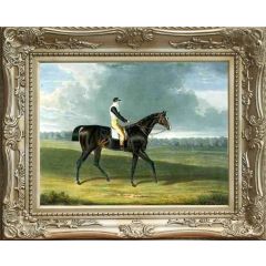 Filho da Puta, the Winner of the Great St. Leger at Doncaster (1815) by John Frederick Herring, Sr, Framed Painting Reproduction
