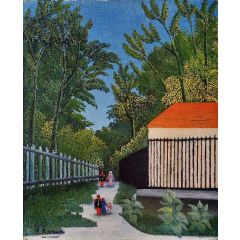 Walking in the Parc Montsouris Painting Reproduction
