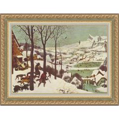 Hunters in the Snow (1565) by Pieter Bruegel the Elder, Framed Painting Reproduction