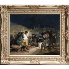 Execution of the Defenders of Madrid, The Third of May 1808 by Francisco Jose de Goya y Lucientes, Framed Painting Reproduction
