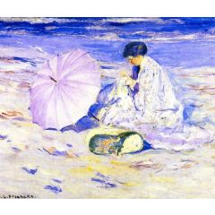 On the Beach in Corsica Painting Reproduction