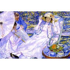 The Hour of Tea Painting Reproduction