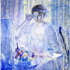 Girl with Earrings Painting Reproduction