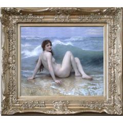 La Vague (The Wave) by William Bouguereau, Framed Painting Reproduction