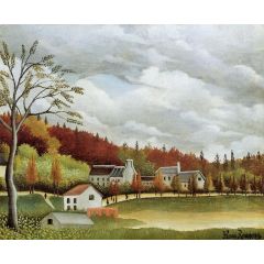 View of Bievre-sur-Gentilly Painting Reproduction