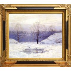 Morning Haze by Leonard Ochtman, Framed Painting Reproduction
