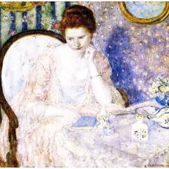 At the Dressing Table Painting Reproduction