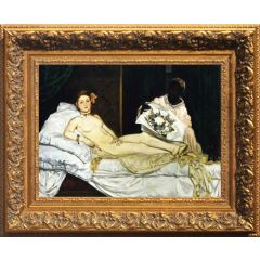 Olympia 1863 by édouard Manet, Framed Painting Reproduction